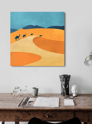 الجمال والصحراء - lo7ate لوحاتي